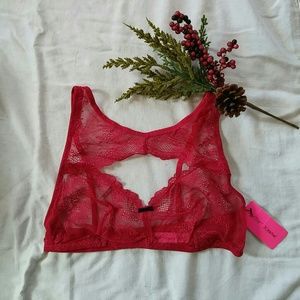 Betsey Johnson Red Lace Bralette